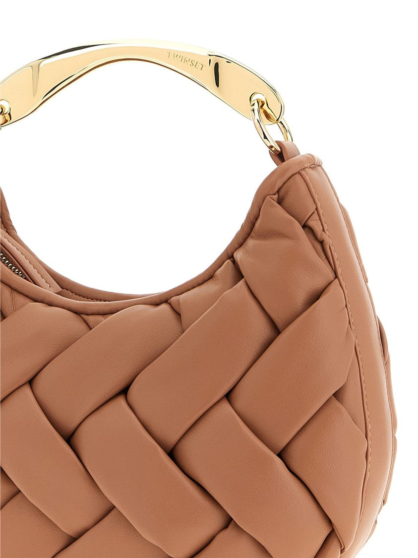 Twin-Set Brown Woven Padded Handbag