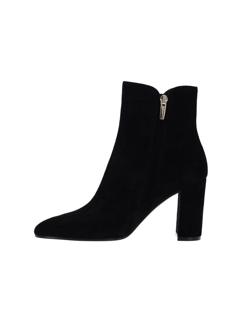 Gianvito Rossi Black Suede Lisa Ankle Boots