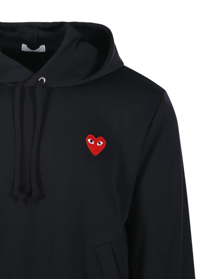 Comme Des Garçons Sweatshirt Red Heart