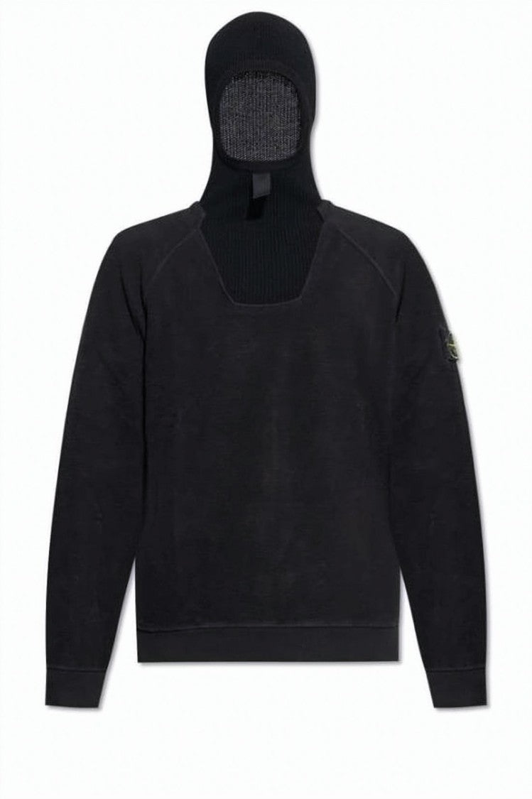 Stone Island Pullover With Integrated Balaclava Hood