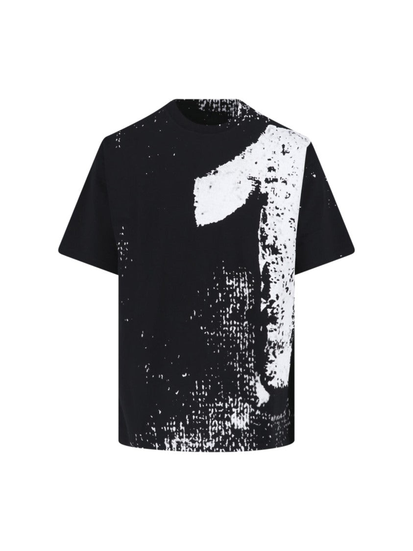 Maison Margiela Black 10 Printed Cotton T-Shirt