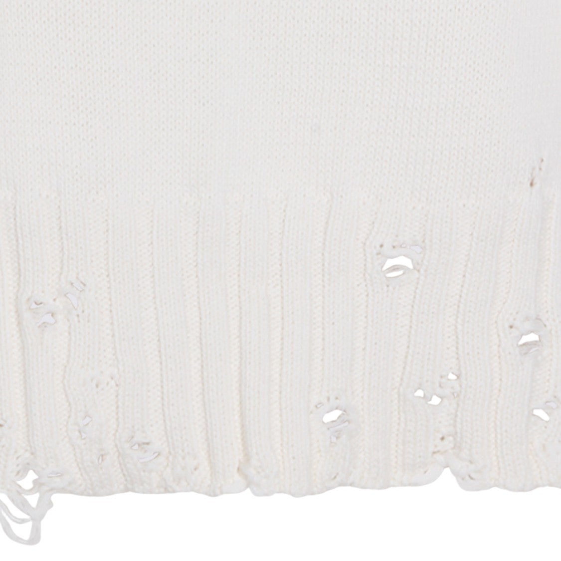 Marni Sleeveless V-Neck Sweater With Ruffled Edges