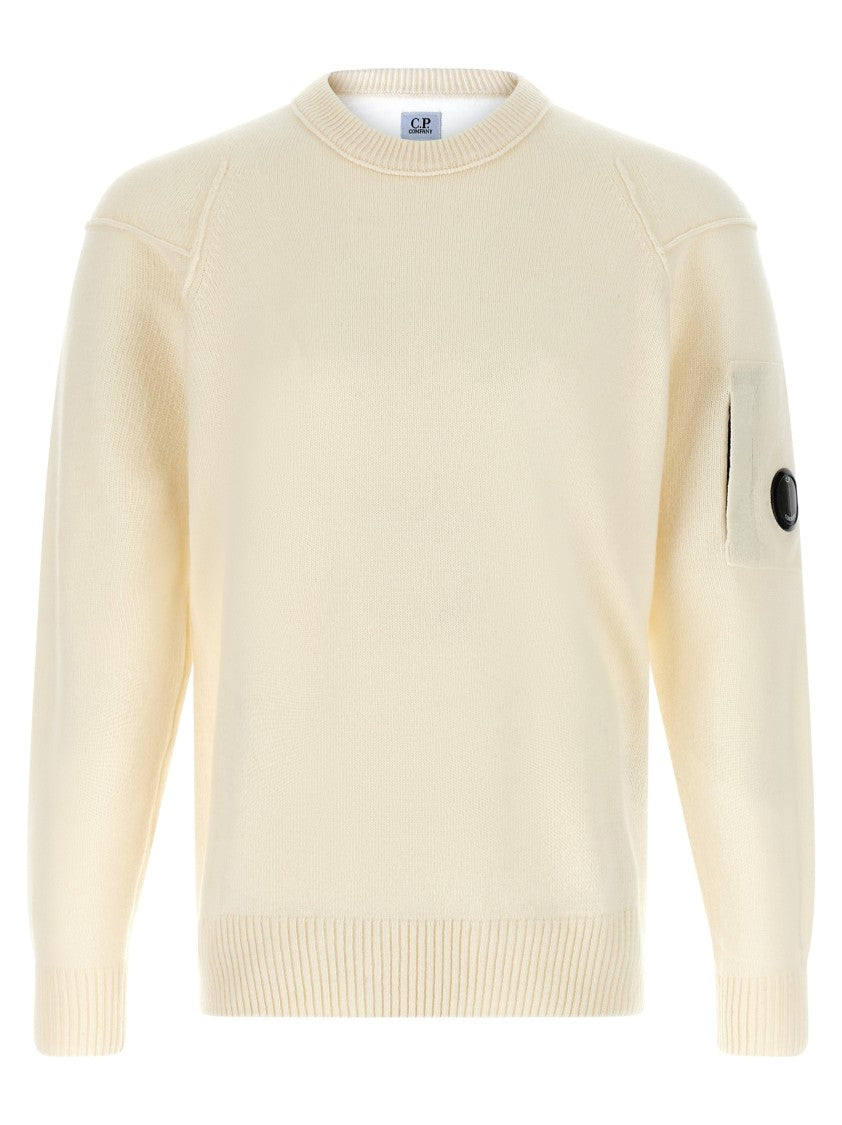 C.P. Company Wool Sweater With Contrast Stitching