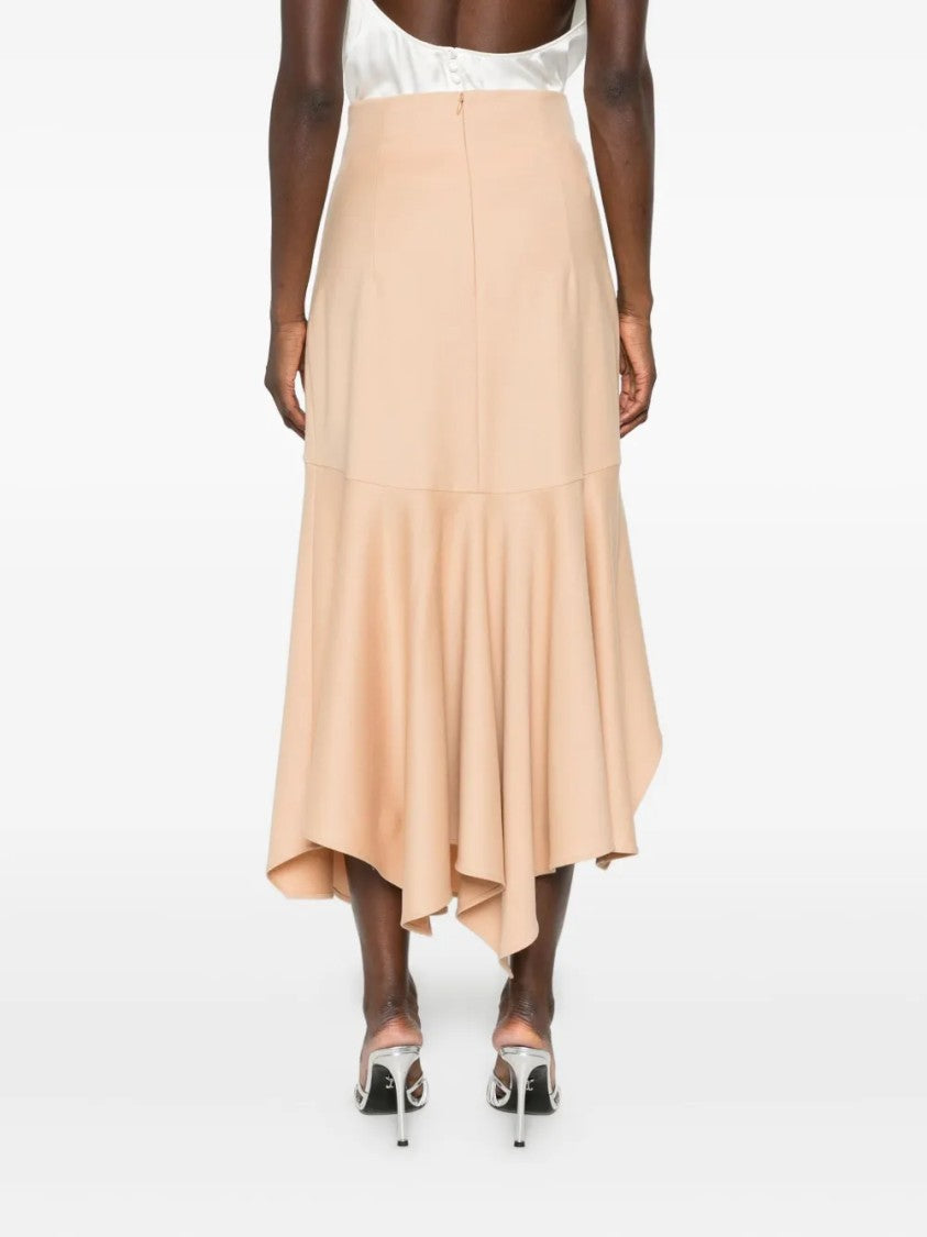 Alberta Ferretti Flowing Silhouette Skirt With Soft Drape