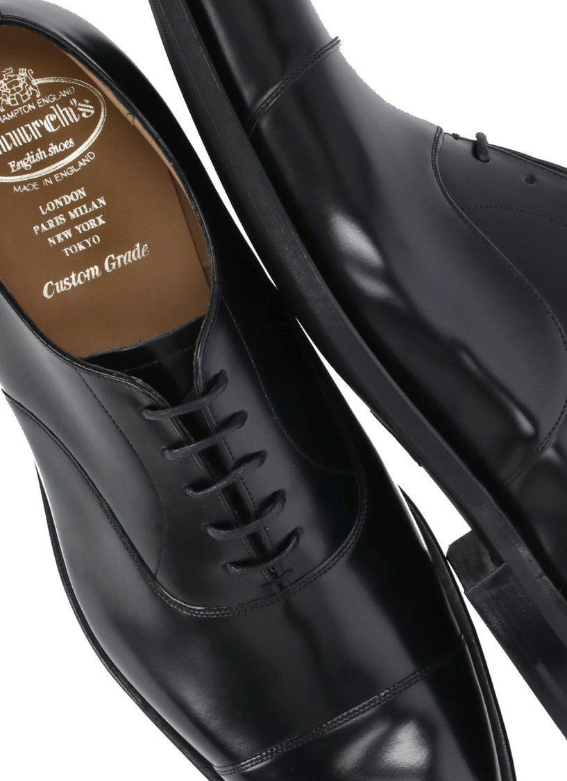 Church's Polished Black Leather Lace-Up Shoes