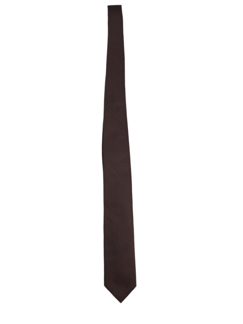 Tom Ford Jacquard Geometric Detail Silk Tie