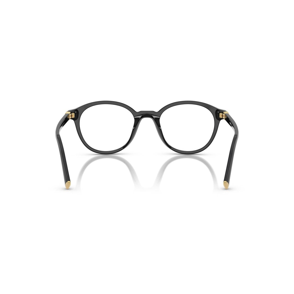 Miu Miu 0Mu 02Wv Glossy Black Acetate Round Frame Eyeglasses