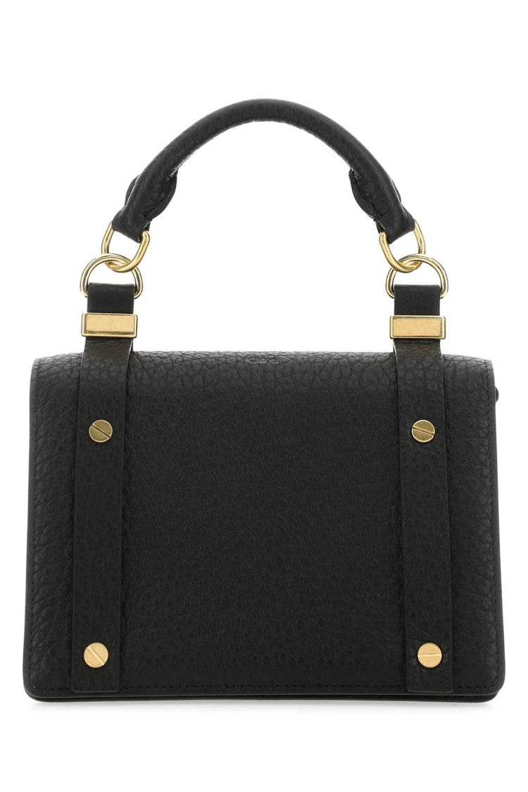 Chloé Black Leather Small Ora Handbag