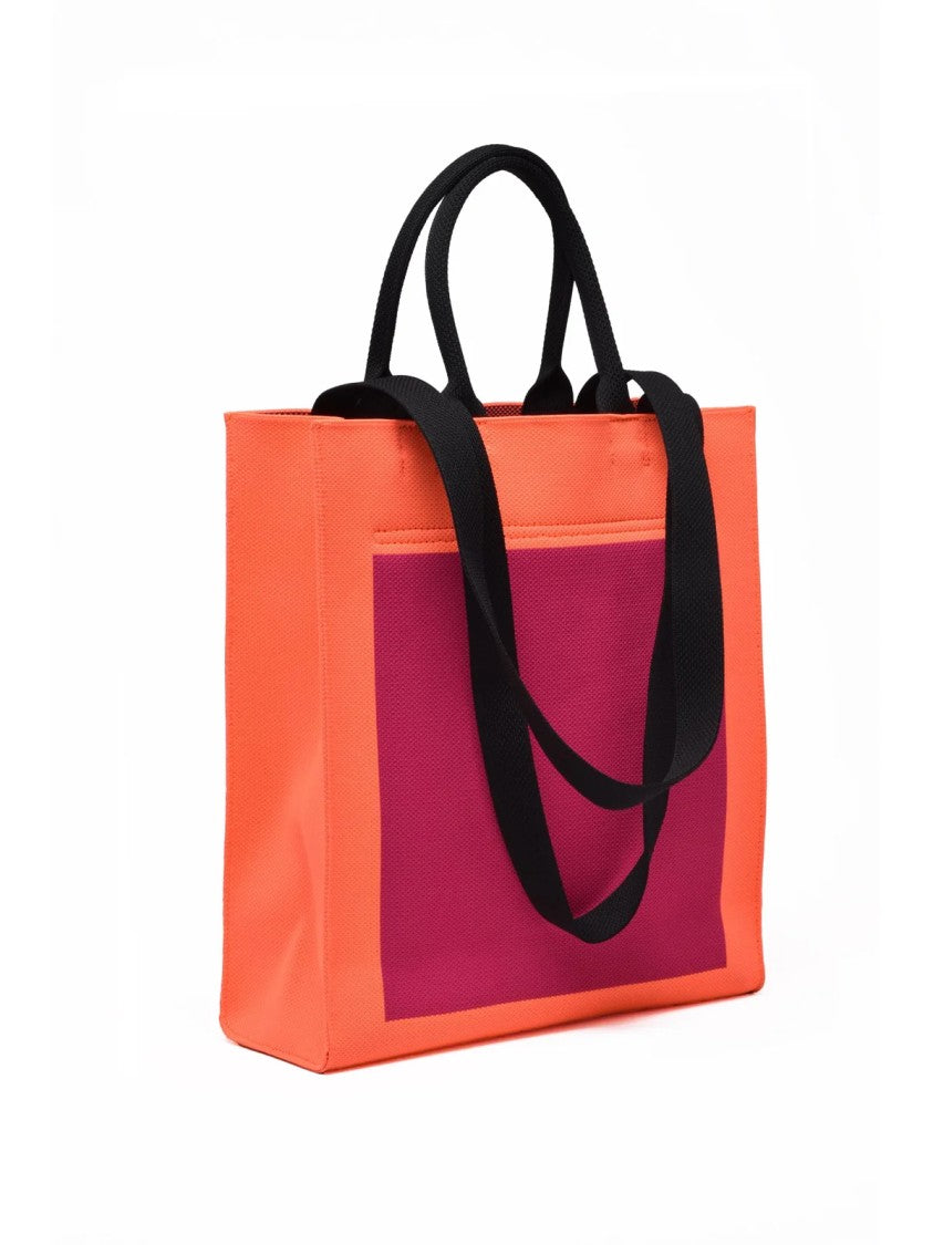 Patrizia Pepe Shoulder Bag Polyester - Orange/Fuchsia
