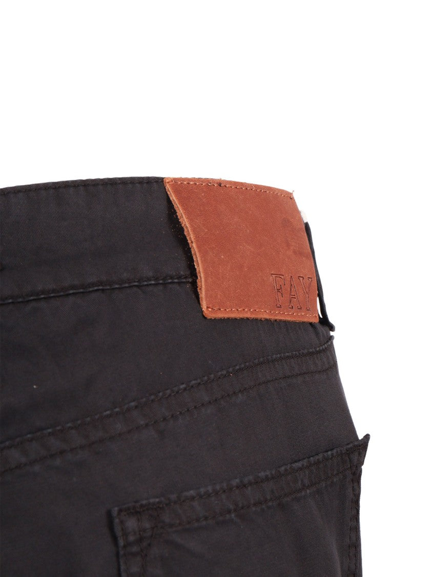 Fay Straight Leg Cropped Fringed Straight-Leg Pants