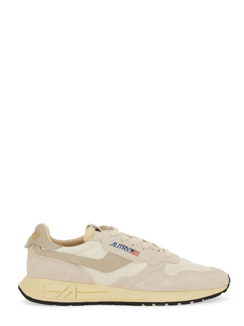 Autry Reelwind Low Layered Nylon-Leather Sneakers