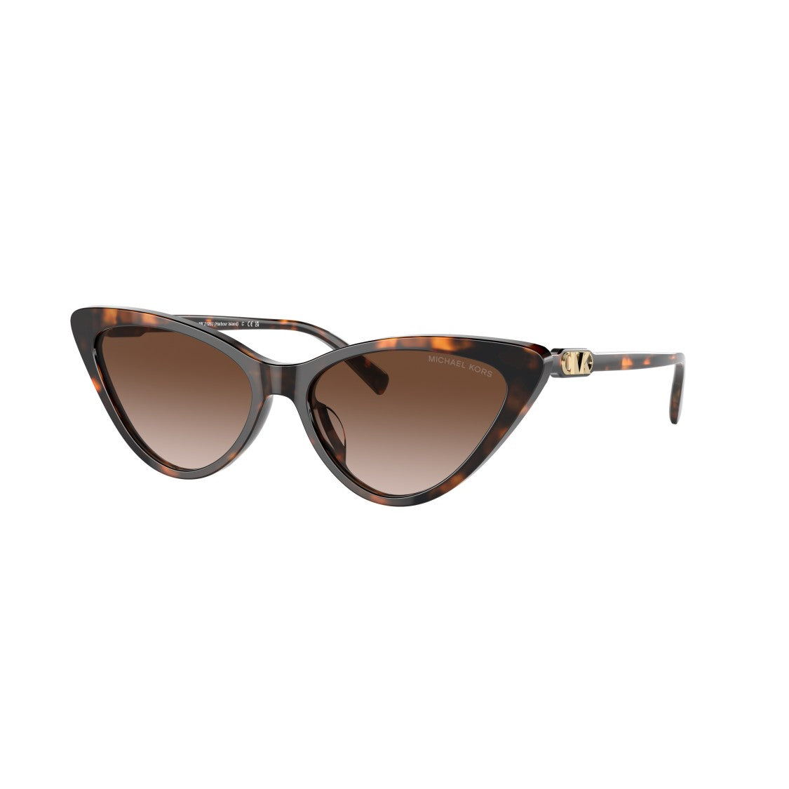 Michael Kors 0Mk2195u Cat-Eye Sunglasses With Tortoiseshell Frame And Gold Accents