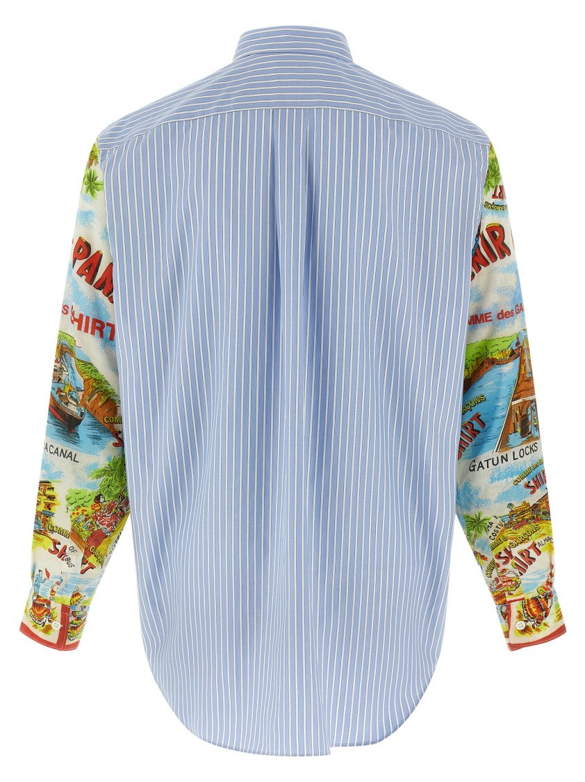 Comme Des Garçons Patterned Sleeve Shirt