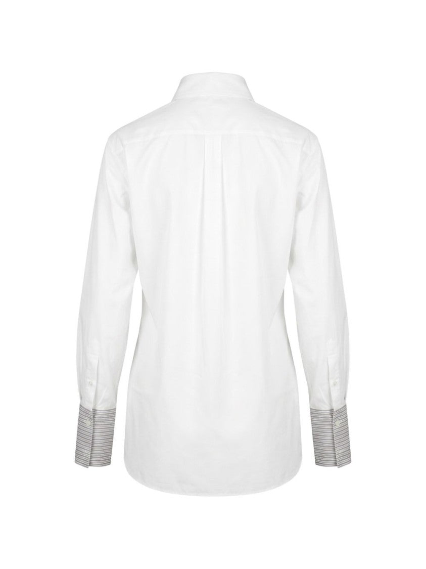 Prada Classic Button-Down Striped Shirt