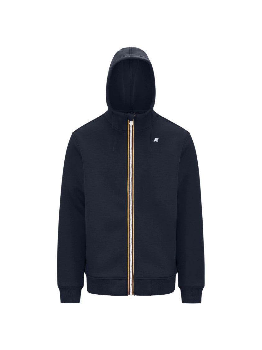 K-Way Rainer Spacer Fleece Tricolor Stripe Hoodie