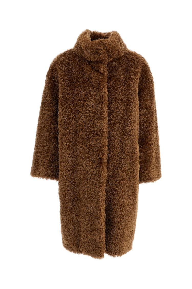 Herno Beige Soft Faux Fur Coat