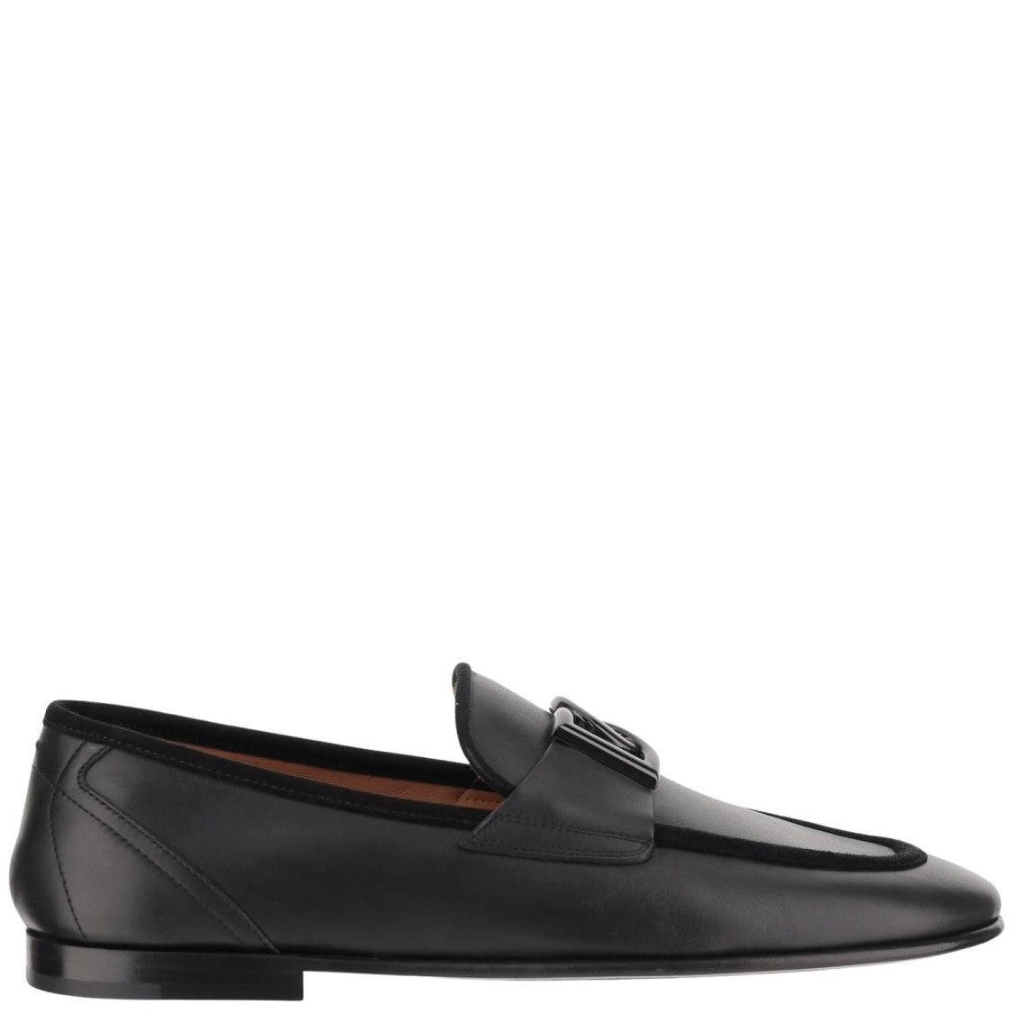 Dolce & Gabbana Dg Logo Leather Loafers