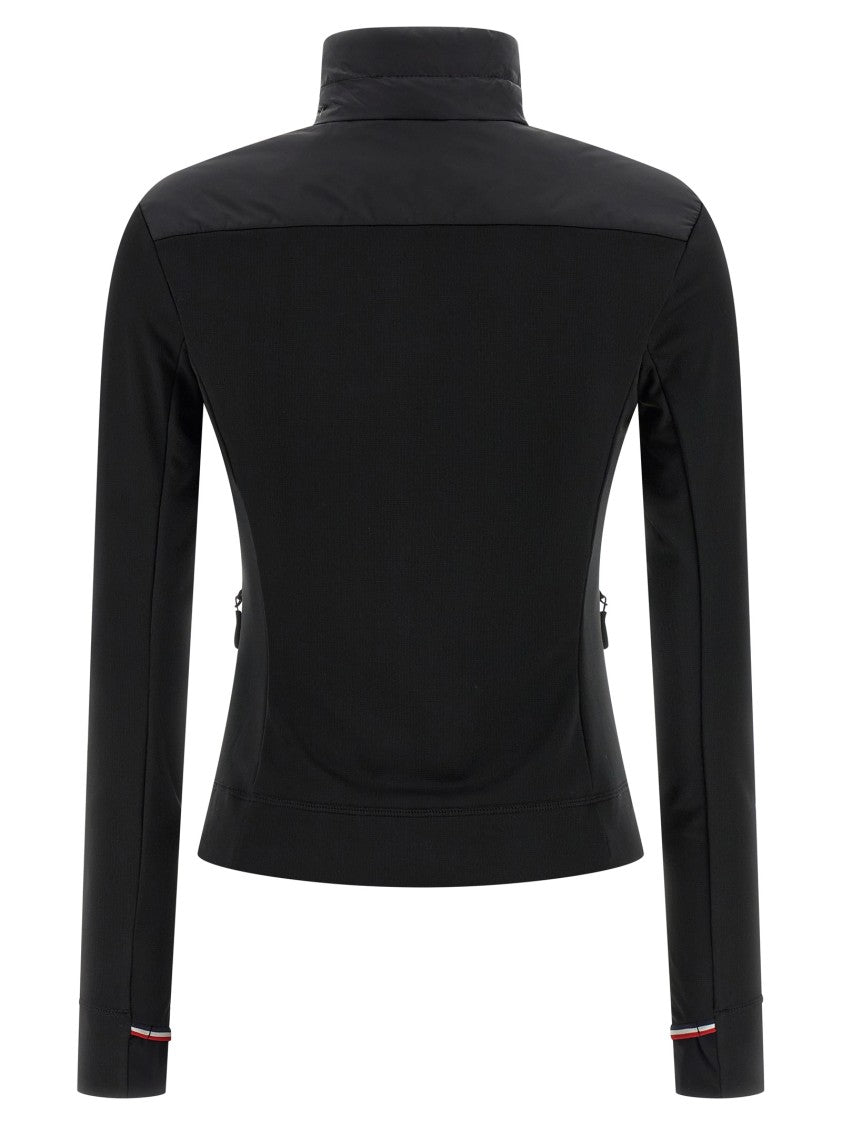 Moncler Grenoble Quilted High Neck Cardigan With Polartec Power Stretch Pro