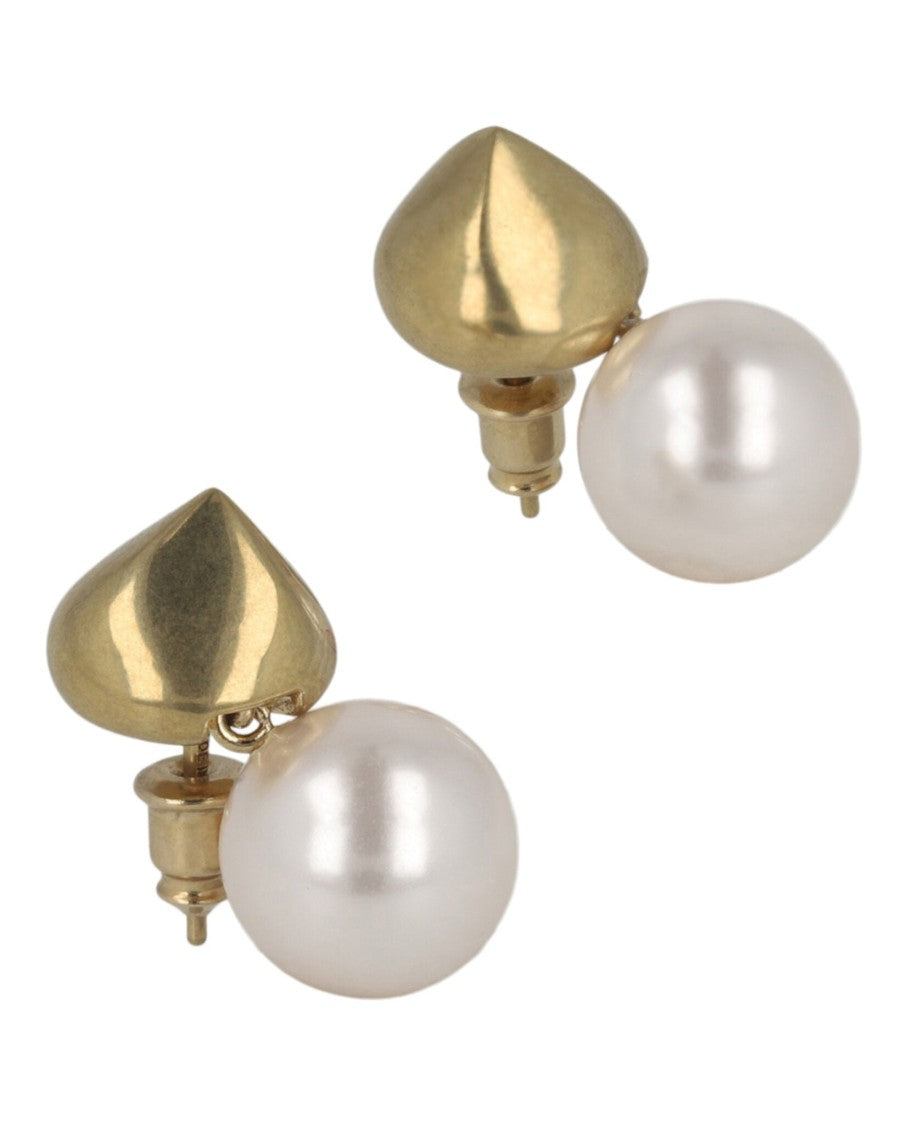 Ferragamo Sculptural Faux Pearl Earrings