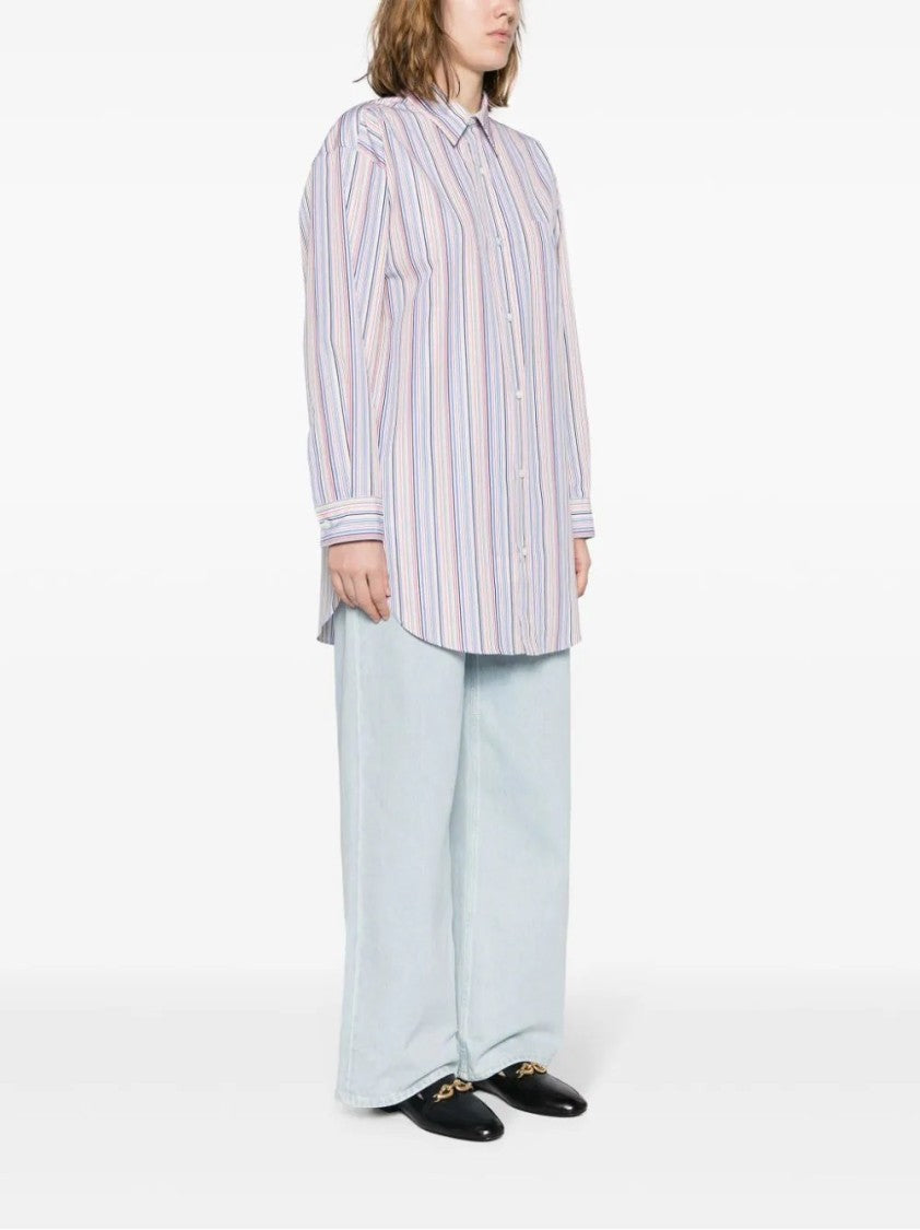 Etro Multicolor Striped Button-Down Shirt