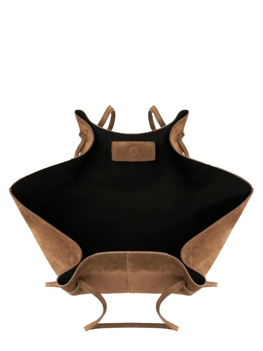 Yuzefi Winged Silhouette Suede Leather Tote Bag By Yuzefi