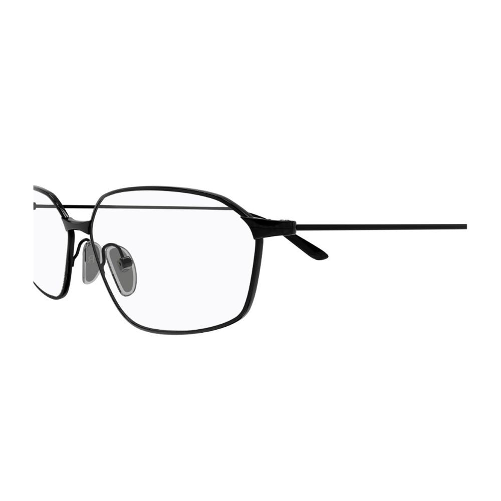 Balenciaga Bb0453o Editorial Linea Everyday Geometric Oval Frame Sunglasses In Shiny Black Metal