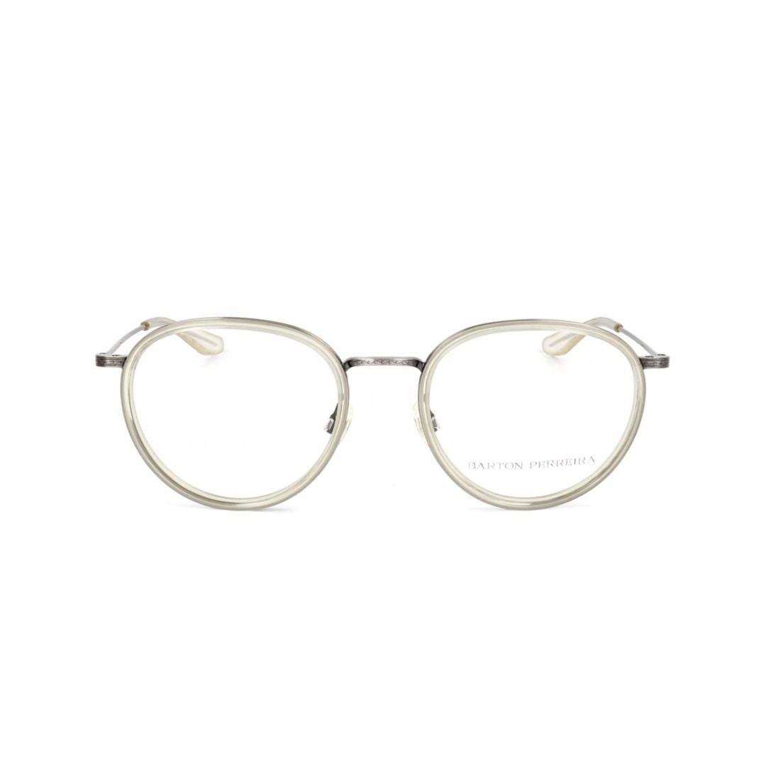 Barton Perreira Bp5067 520Ld Translucent Metal Frame Rounded Eyeglasses