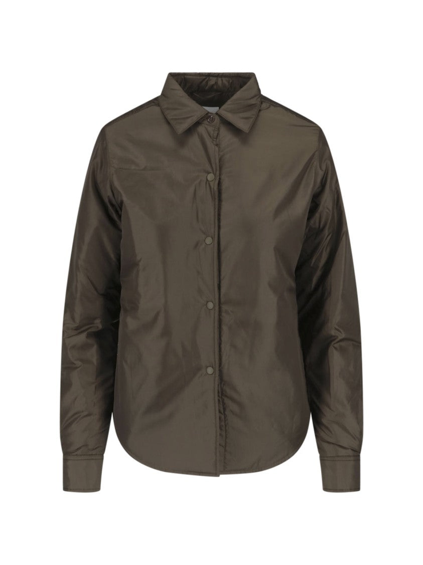 Aspesi Technical Fabric Long-Sleeved Shirt With Classic Collar
