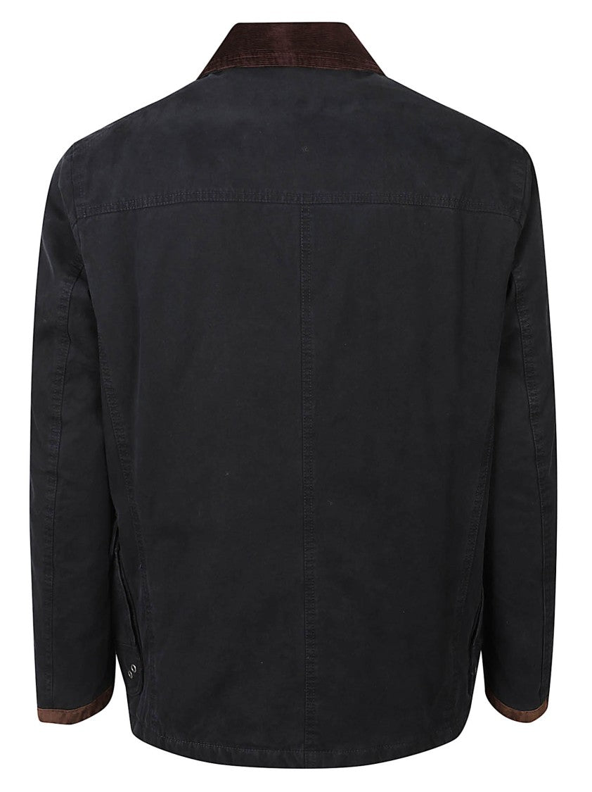 Fay Corduroy Collar Toggle Casual Jacket
