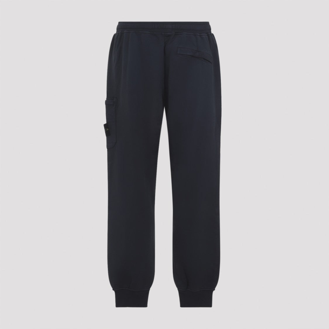 Stone Island Relaxed-Fit Cotton Pants With Cargo Pocket And Ribbed Cuffs