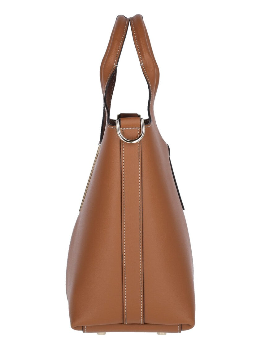 Tod's Brown Leather Mini Tote Bag