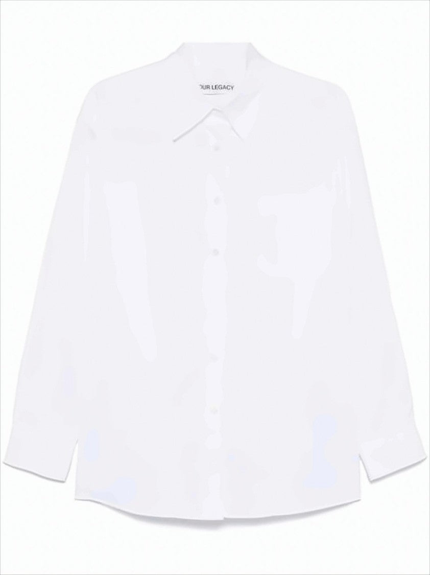 Our Legacy Classic Button-Down Blouse With Pointed Collar