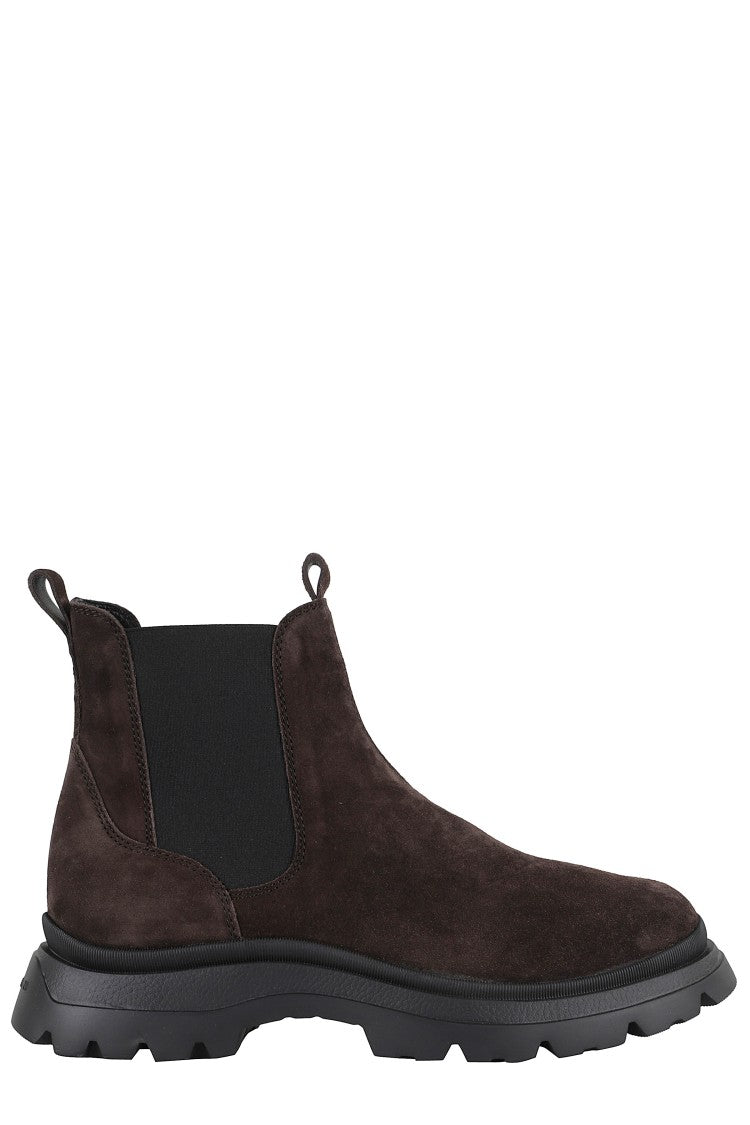 Hogan Chelsea Ankle Boots With Suede Upper