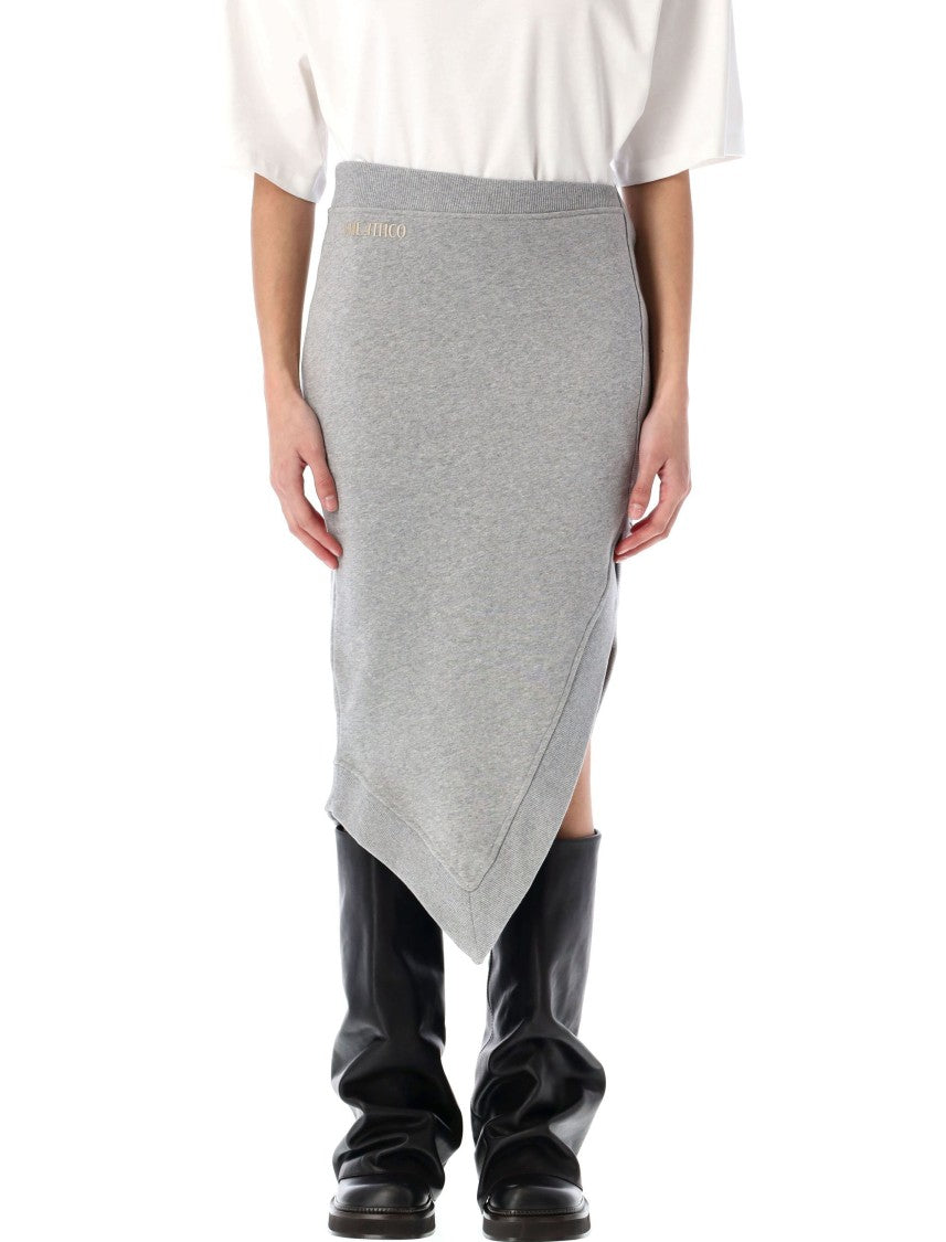 The Attico Fleece Midi Skirt