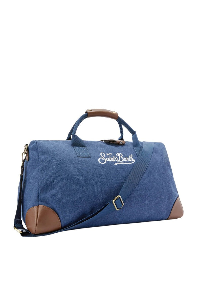 Mc2 Saint Barth Spacious Duffle Bag With Leather Accents