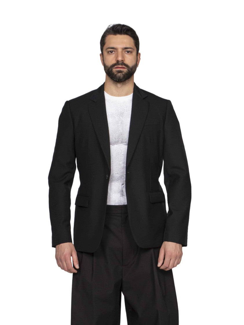 Moschino Black Notch Lapel Tailored Blazer
