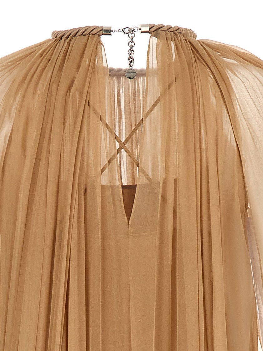Alberta Ferretti Empire-Style Long Chiffon Dress