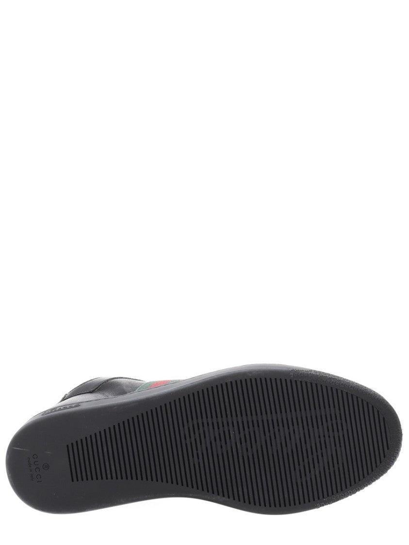 Gucci Stretch Low-Top Leather Effect Sneakers