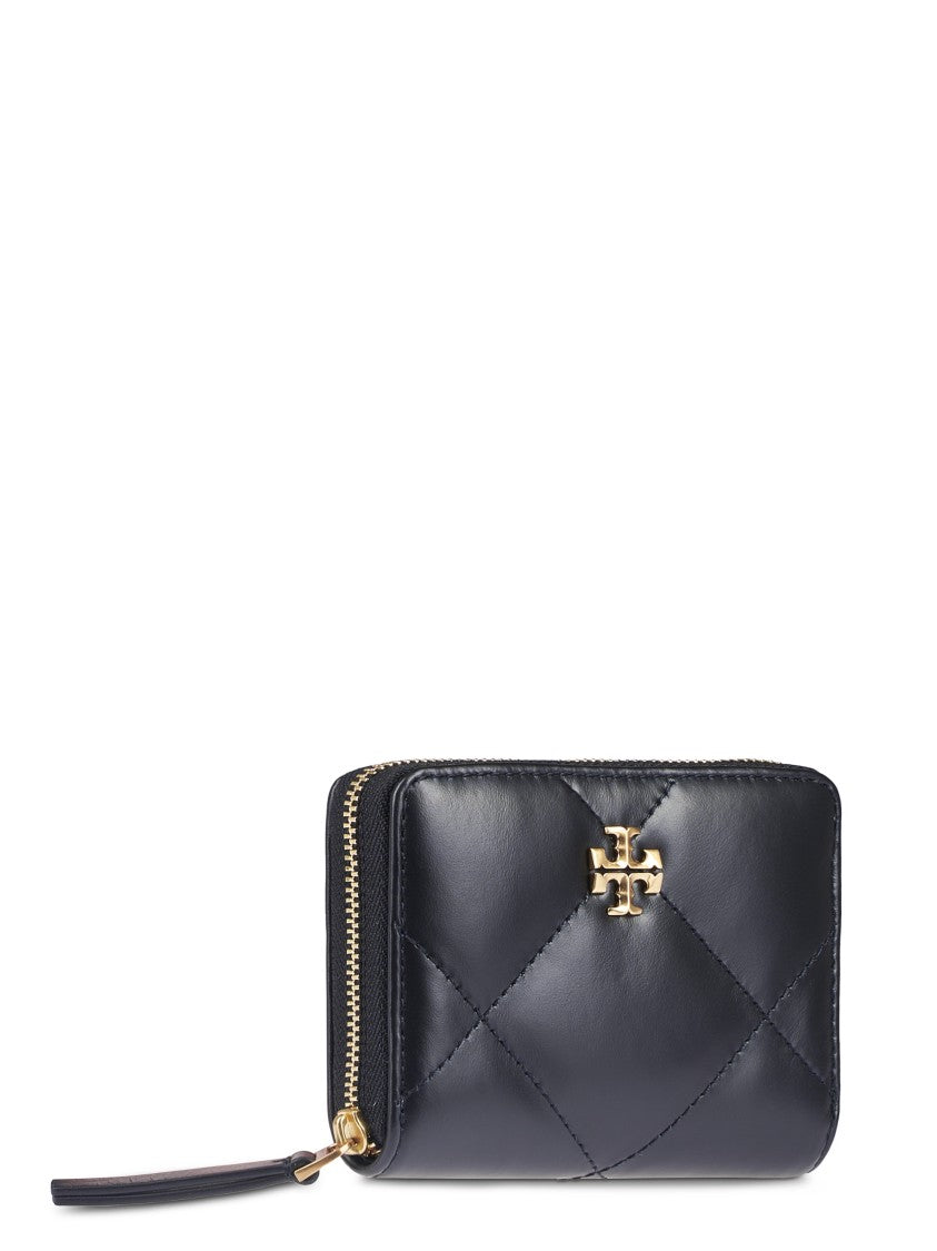 Tory Burch Kira Diamond Quilt Small Zip Around Wallet