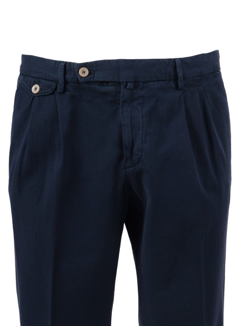 Briglia Blue Tailored Slim Tapered Straight-Leg Pants