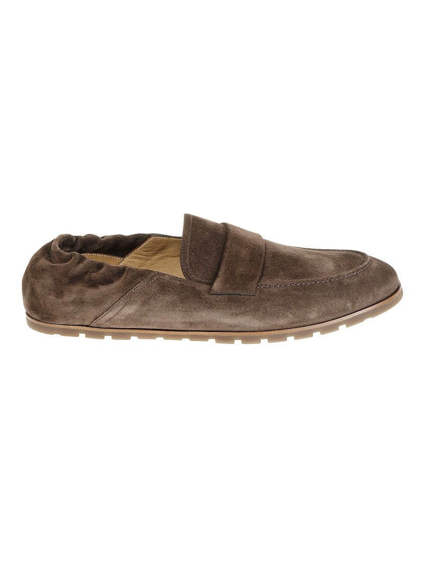 Barrett Brown Leather Loafer With Soft Suede Finish