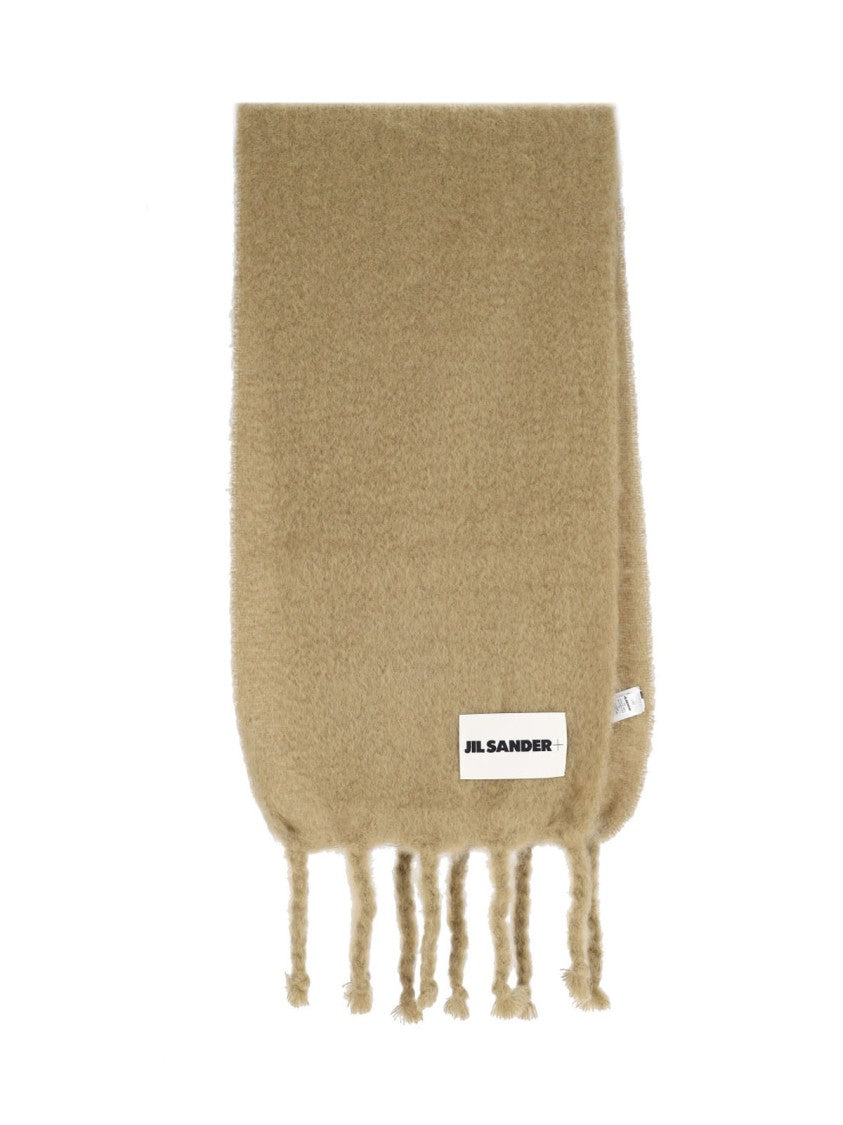 Jil Sander Mohair And Wool Scarf – Beige