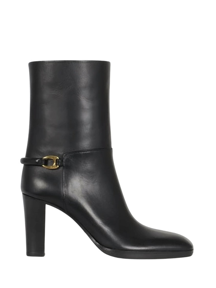 Saint Laurent Smooth Calf Leather Ankle Boots