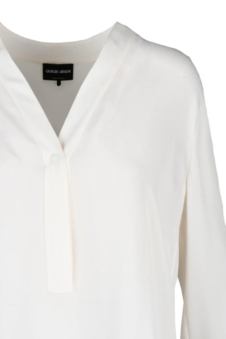 Giorgio Armani Silk Blouse - White