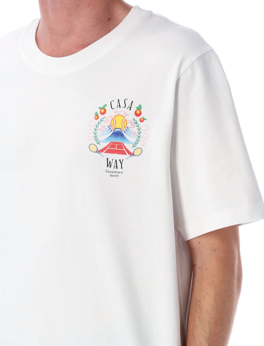 Casablanca Casa Way Mountain Printed T-Shirt