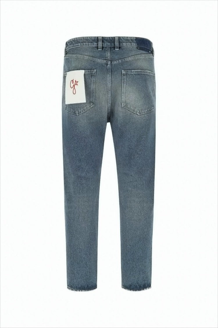 Golden Goose Denim Pants With Classic Five-Pocket Design And Distinctive Patch