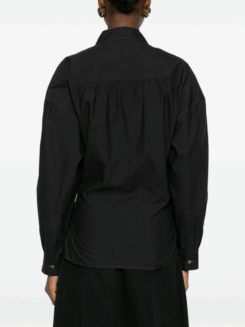 Lemaire Twisted Wrap Shirt With Straight Collar