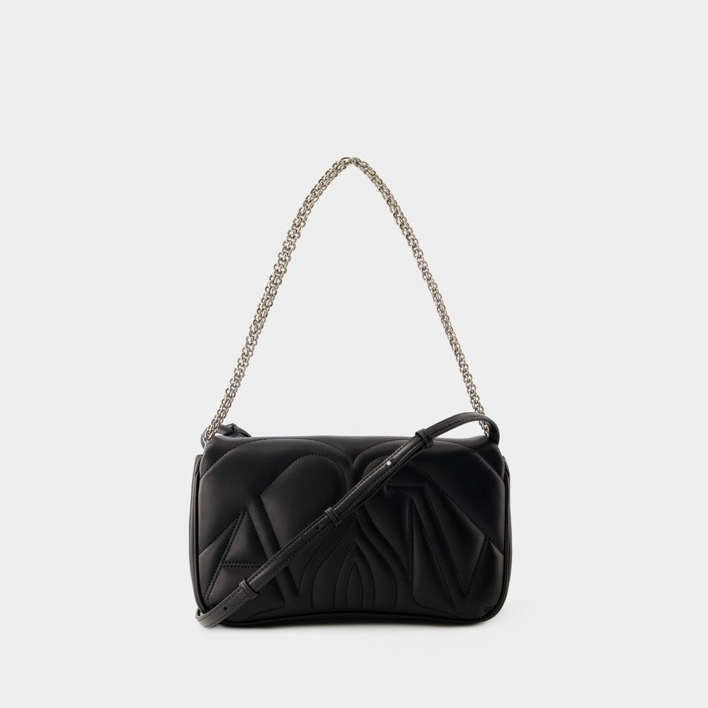 Alexander Mcqueen The Seal Small Bag - Leather - Black