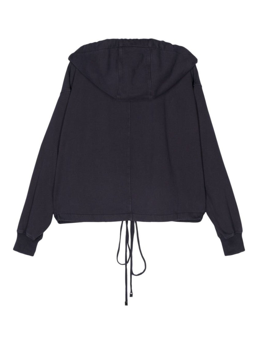 The Attico Gathered Front Hoodie