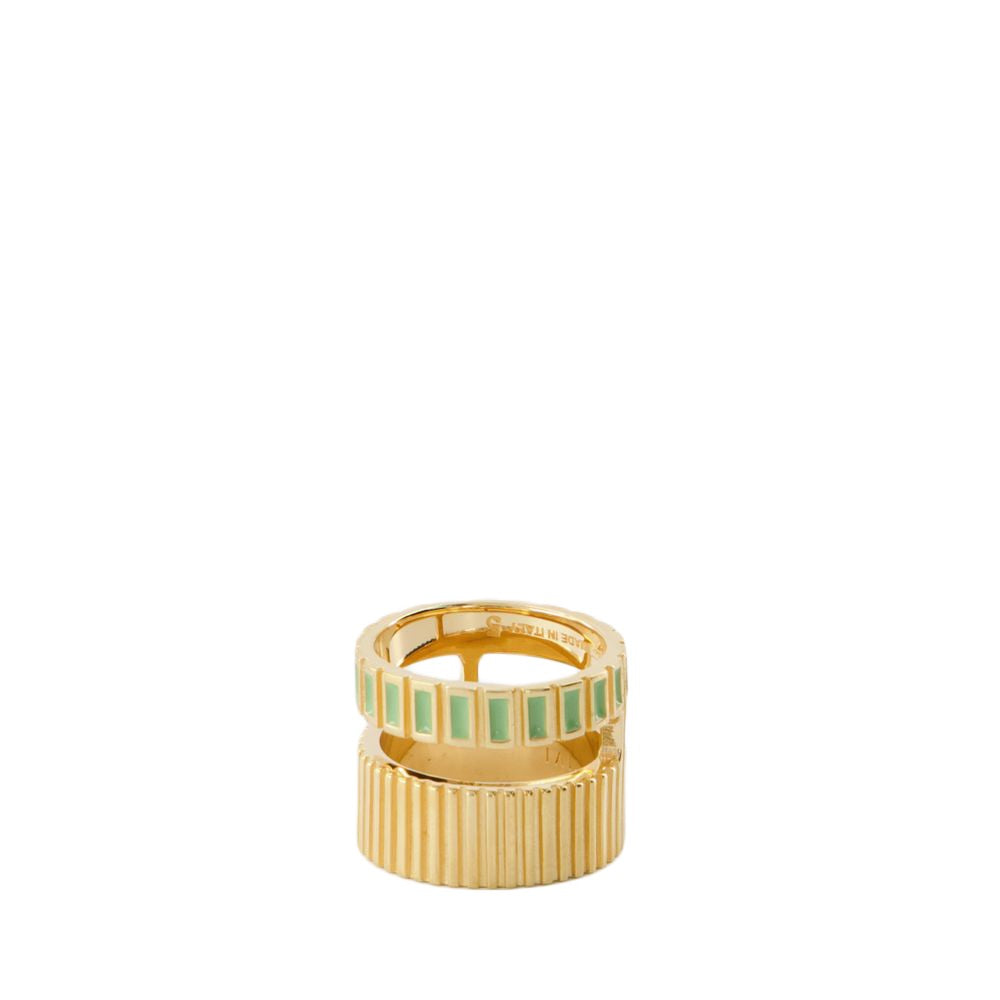 Ivi Slot Ring - Green - Or